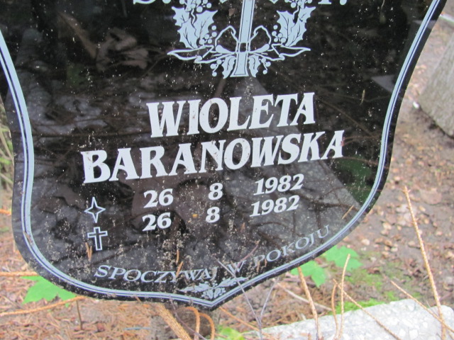 Wioleta BARANOWSKA 1982 Gdynia - Grobonet - Wyszukiwarka osób pochowanych