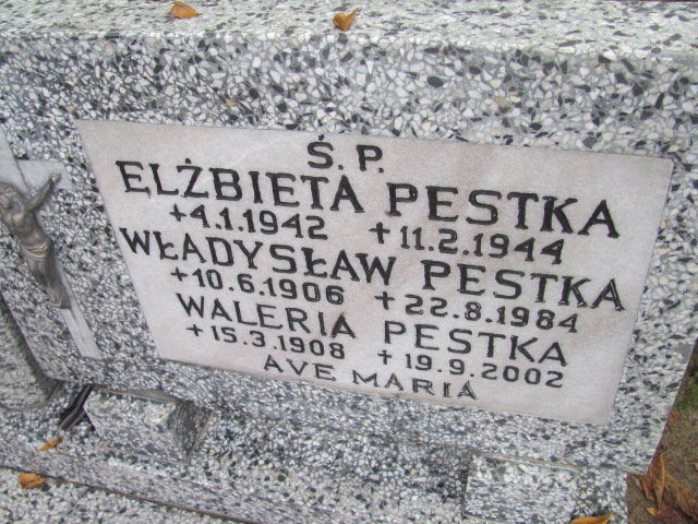 Władysław PESTKA 1906 Gdynia - Grobonet - Wyszukiwarka osób pochowanych