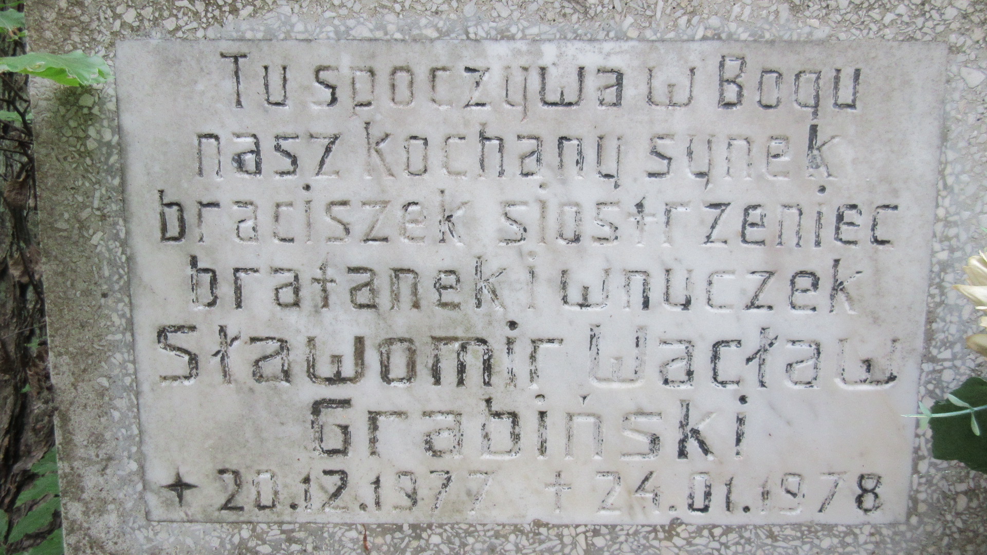 Sławomir Wacław GRABIŃSKI 1977 Gdynia - Grobonet - Wyszukiwarka osób pochowanych