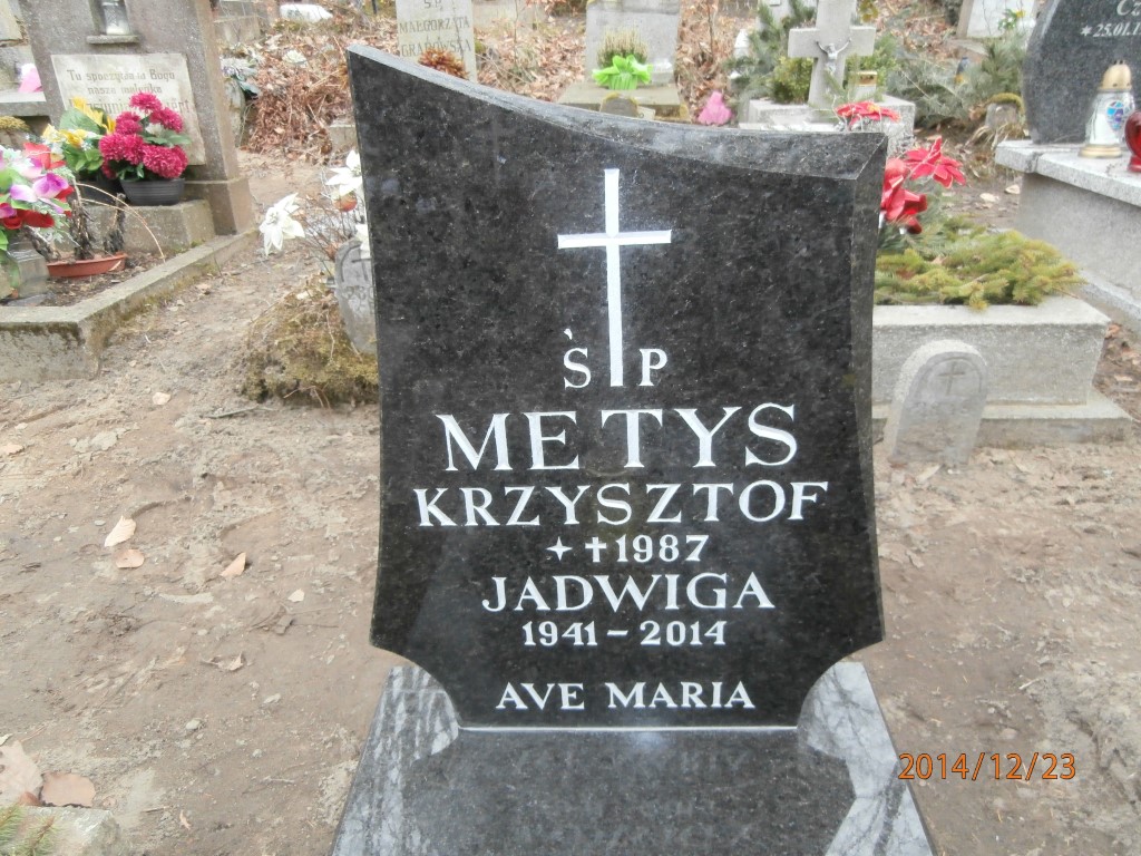 Jadwiga Metys 1941 Gdynia - Grobonet - Wyszukiwarka osób pochowanych