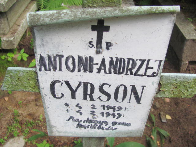 Antoni CYRSON 1949 Gdynia - Grobonet - Wyszukiwarka osób pochowanych
