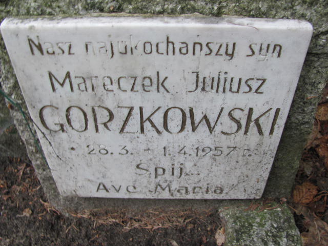 MARECZEK JULIUSZ GORZKOWSKI 1957 Gdynia - Grobonet - Wyszukiwarka osób pochowanych