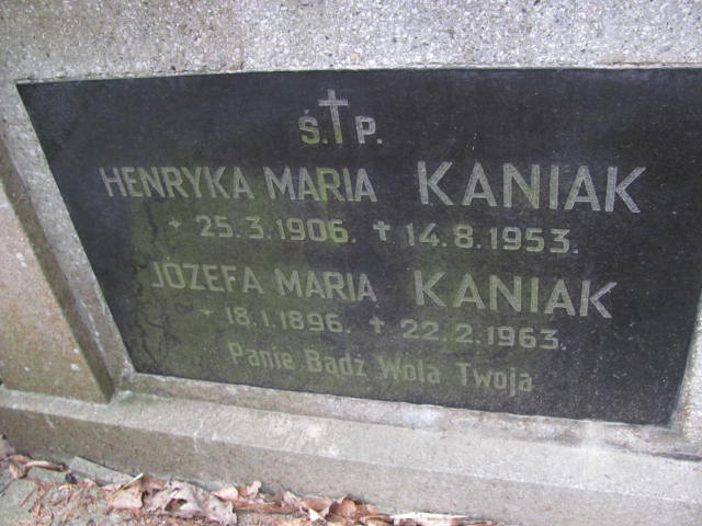 Henryka Maria KANIAK 1906 Gdynia - Grobonet - Wyszukiwarka osób pochowanych