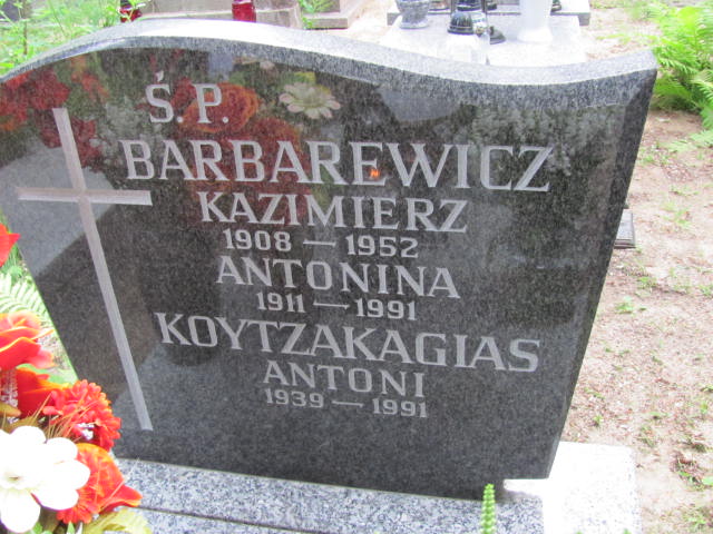 Antonina BARBAREWICZ 1911 Gdynia - Grobonet - Wyszukiwarka osób pochowanych