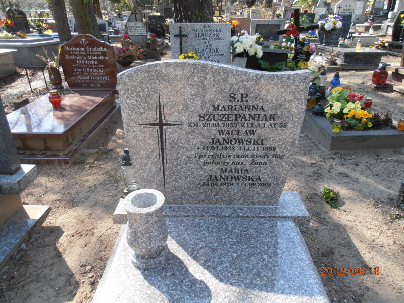 Marianna SZCZEPANIAK Gdynia - Grobonet - Wyszukiwarka osób pochowanych