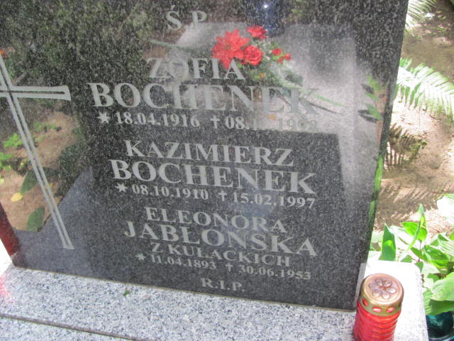 Zofia BOCHENEK 1916 Gdynia - Grobonet - Wyszukiwarka osób pochowanych