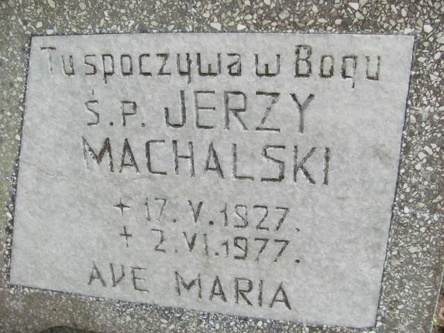 Jerzy MACHALSKI 1927 Gdynia - Grobonet - Wyszukiwarka osób pochowanych