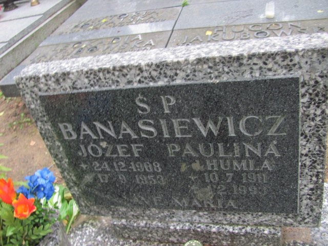 Józef BANASIEWICZ 1908 Gdynia - Grobonet - Wyszukiwarka osób pochowanych