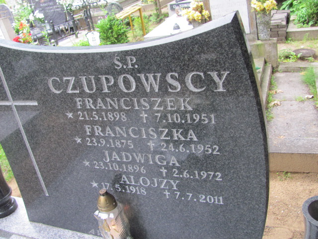 Franciszek CZUPOWSKI 1898 Gdynia - Grobonet - Wyszukiwarka osób pochowanych