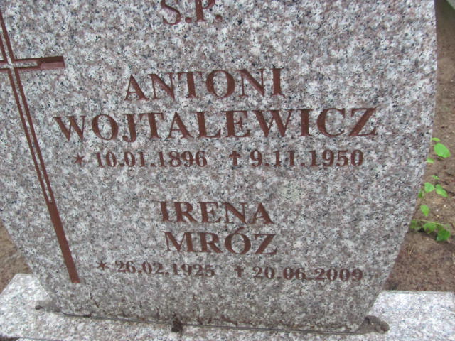 Antoni WOJTALEWICZ 1896 Gdynia - Grobonet - Wyszukiwarka osób pochowanych