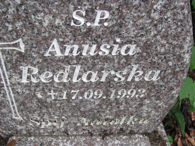 Anusia REDLARSKA 1993 Gdynia - Grobonet - Wyszukiwarka osób pochowanych