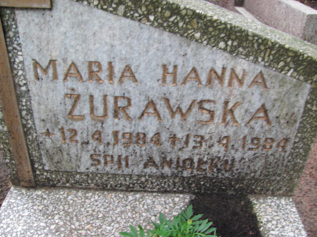 Maria Hanna ŻURAWSKA 1984 Gdynia - Grobonet - Wyszukiwarka osób pochowanych
