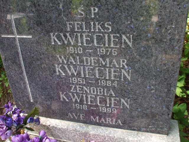 Waldemar KWIECIEŃ 1951 Gdynia - Grobonet - Wyszukiwarka osób pochowanych