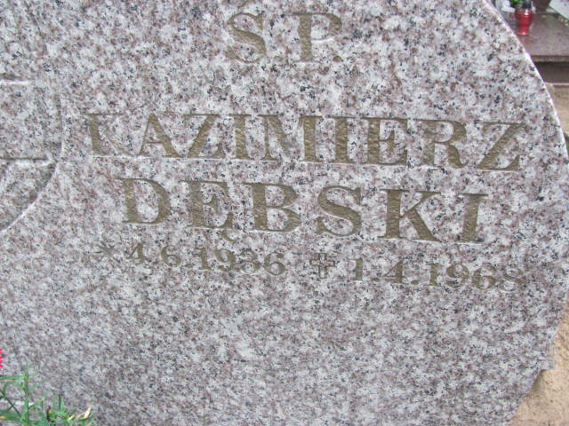 Kazimierz DĘBSKI 1936 Gdynia - Grobonet - Wyszukiwarka osób pochowanych