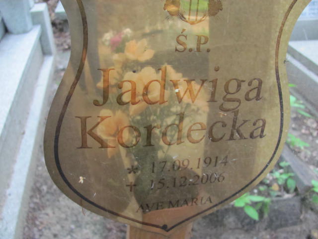 Jadwiga Regina KORDECKA 1914 Gdynia - Grobonet - Wyszukiwarka osób pochowanych