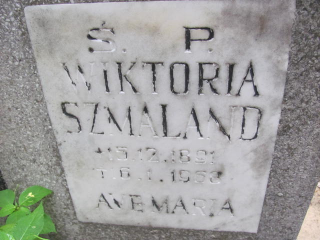 Wiktoria SZMALAND 1891 Gdynia - Grobonet - Wyszukiwarka osób pochowanych