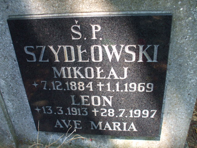 Mikołaj SZYDŁOWSKI 1884 Gdynia - Grobonet - Wyszukiwarka osób pochowanych