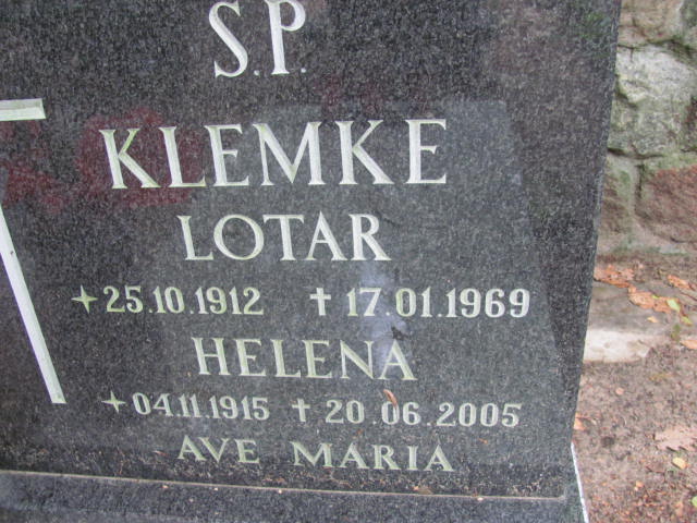 Lotar KLEMKE 1912 Gdynia - Grobonet - Wyszukiwarka osób pochowanych