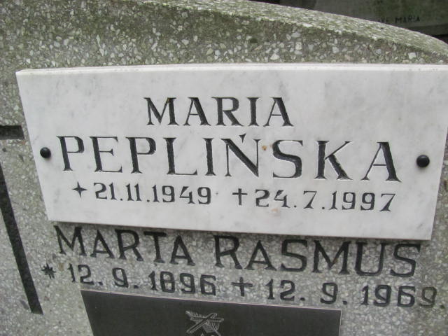 Maria PEPLIŃSKA 1949 Gdynia - Grobonet - Wyszukiwarka osób pochowanych