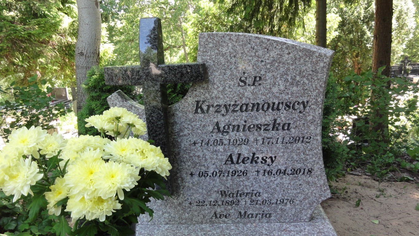 Agnieszka KRZYŻANOWSKA 1929 Gdynia - Grobonet - Wyszukiwarka osób pochowanych