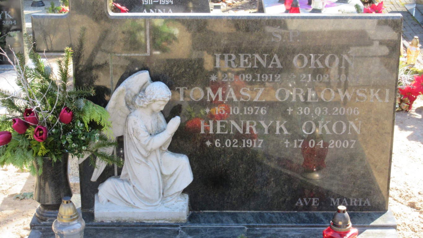 Irena OKOŃ 1912 Gdynia - Grobonet - Wyszukiwarka osób pochowanych