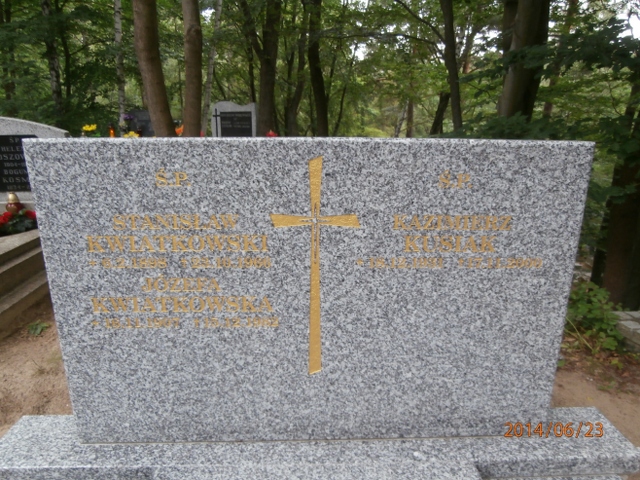 Józefa KWIATKOWSKA 1907 Gdynia - Grobonet - Wyszukiwarka osób pochowanych