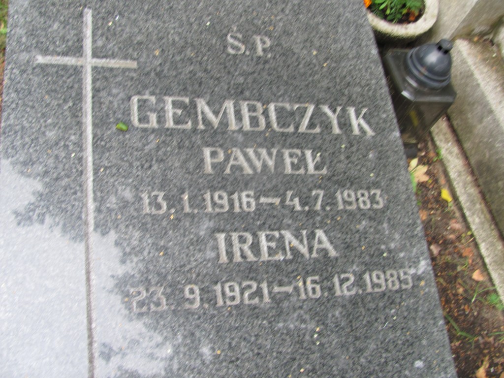 Irena GEMBACZYK 1921 Gdynia - Grobonet - Wyszukiwarka osób pochowanych