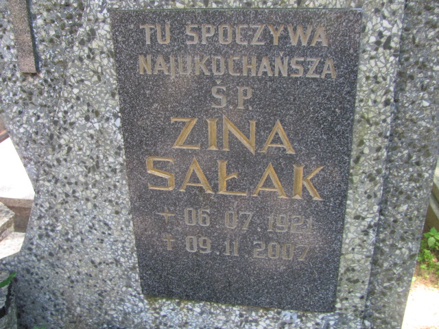 Zinaida SAŁAK 1921 Gdynia - Grobonet - Wyszukiwarka osób pochowanych