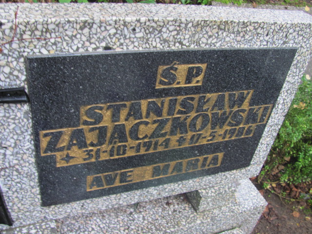 Stanisław ZAJĄCZKOWSKI 1914 Gdynia - Grobonet - Wyszukiwarka osób pochowanych