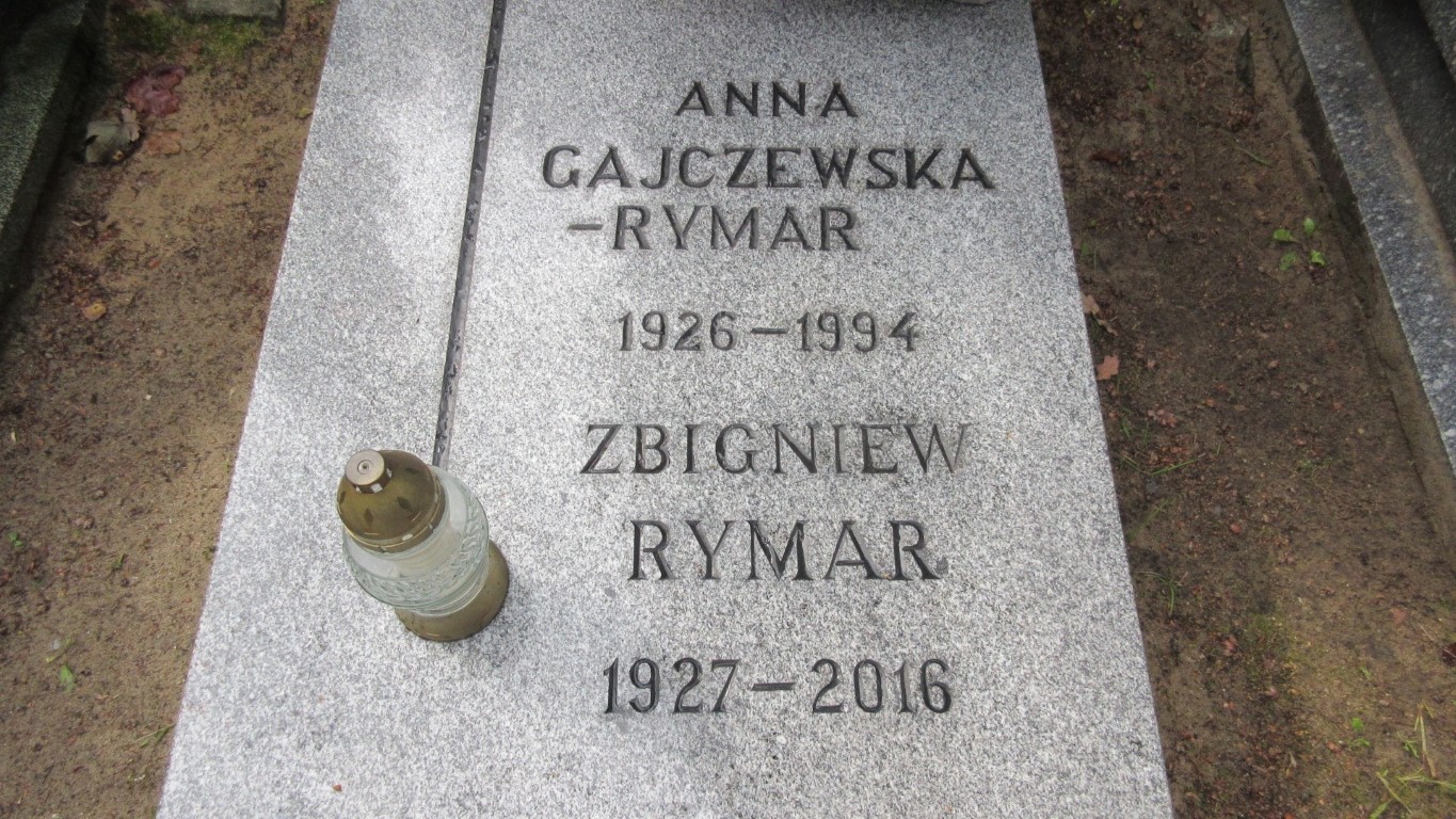 Anna GAJCZEWSKA-RYMAR 1926 Gdynia - Grobonet - Wyszukiwarka osób pochowanych