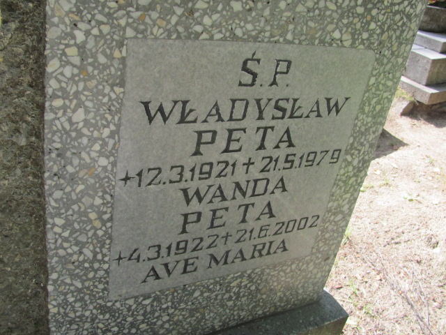 Władysław PETA 1921 Gdynia - Grobonet - Wyszukiwarka osób pochowanych
