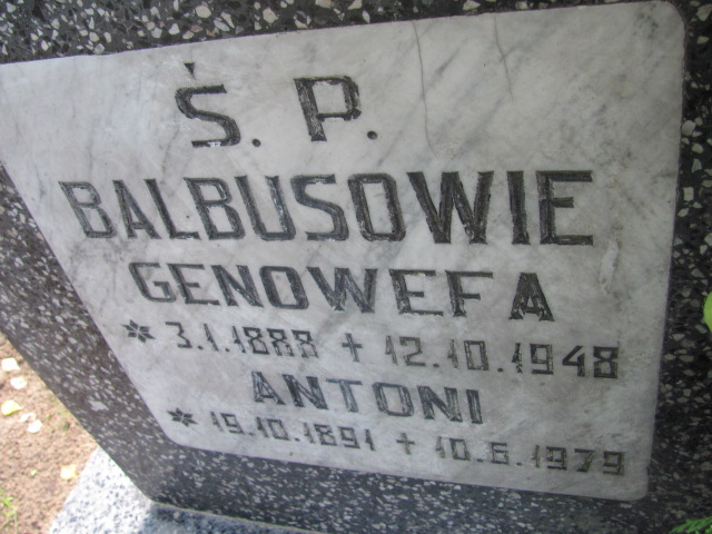 Antoni BALBUSA Gdynia - Grobonet - Wyszukiwarka osób pochowanych