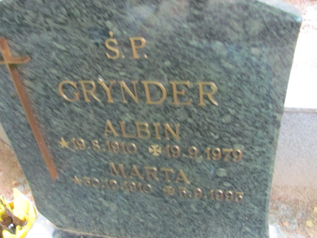 Marta GRYNDER 1910 Gdynia - Grobonet - Wyszukiwarka osób pochowanych