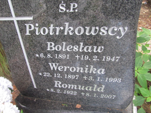 Weronika PIOTRKOWSKA Gdynia - Grobonet - Wyszukiwarka osób pochowanych