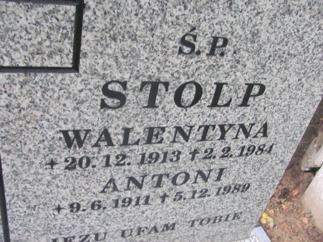 Walentyna STOLP 1913 Gdynia - Grobonet - Wyszukiwarka osób pochowanych