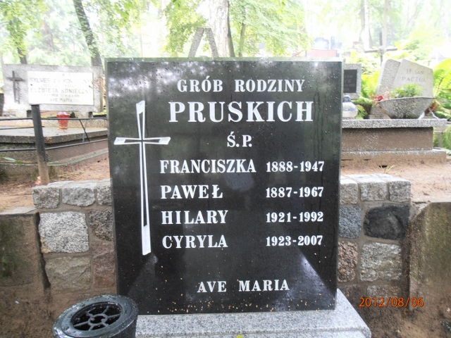 Franciszka PRUSKA Gdynia - Grobonet - Wyszukiwarka osób pochowanych
