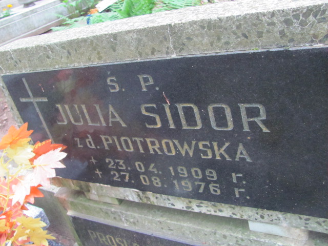 Julia SIDOR 1909 Gdynia - Grobonet - Wyszukiwarka osób pochowanych