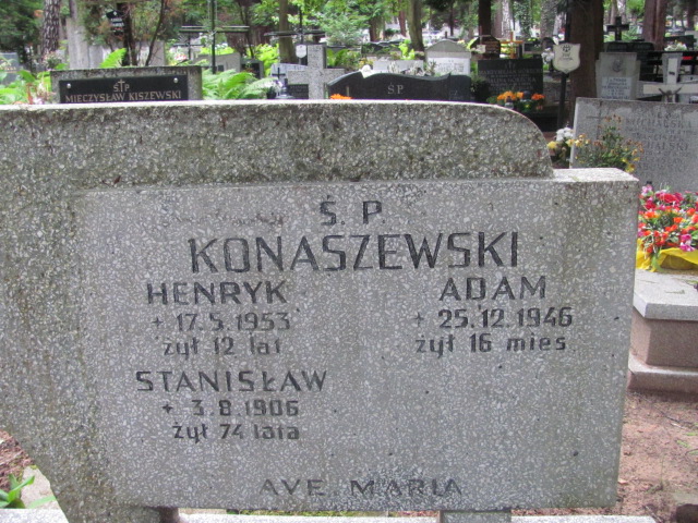 Henryk KONASZEWSKI 1933 Gdynia - Grobonet - Wyszukiwarka osób pochowanych