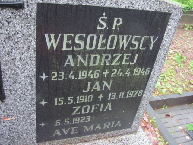 Zbigniew WESOŁOWSKI 1949 Gdynia - Grobonet - Wyszukiwarka osób pochowanych