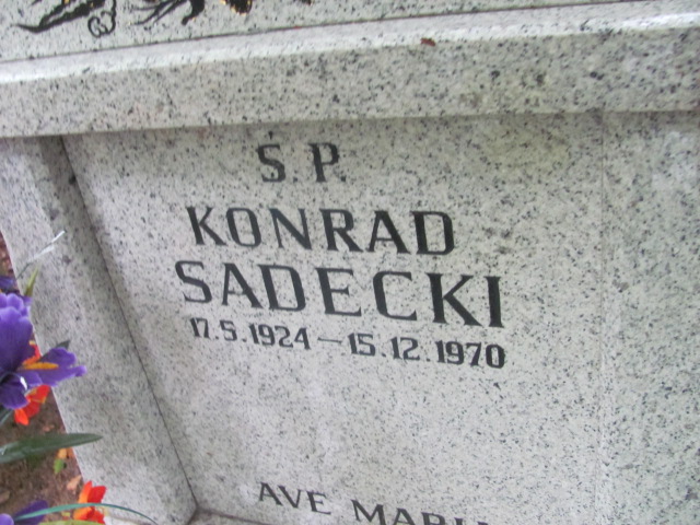 Konrad SADECKI 1924 Gdynia - Grobonet - Wyszukiwarka osób pochowanych