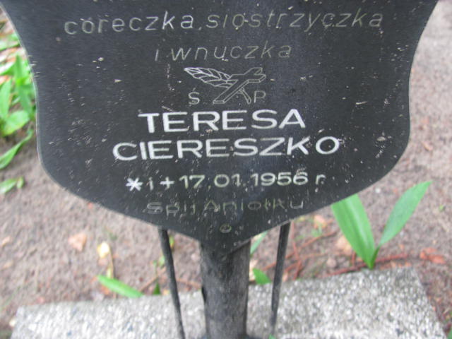 Teresa CIERESZKO 1956 Gdynia - Grobonet - Wyszukiwarka osób pochowanych