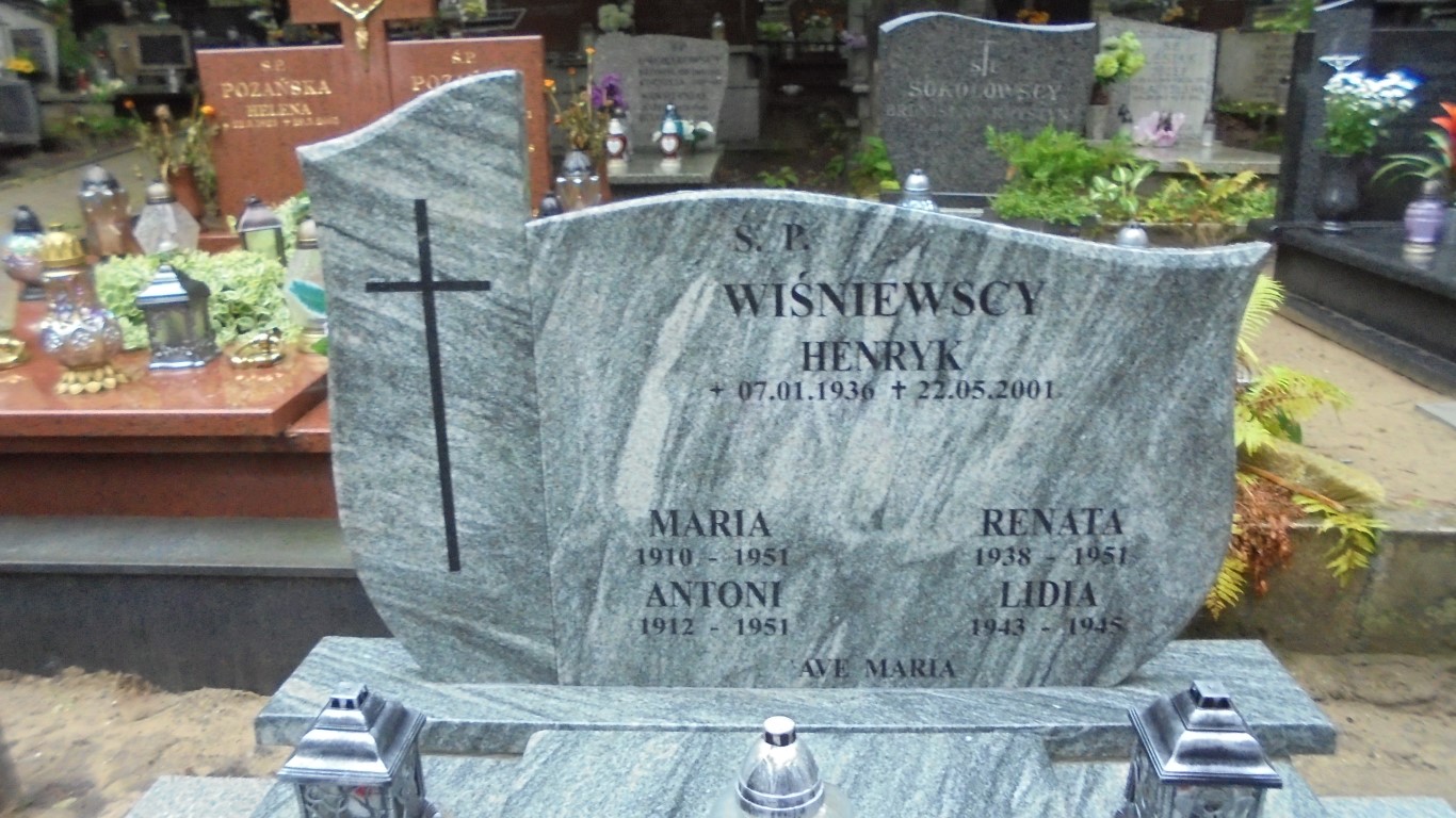 Antoni WIŚNIEWSKI 1912 Gdynia - Grobonet - Wyszukiwarka osób pochowanych