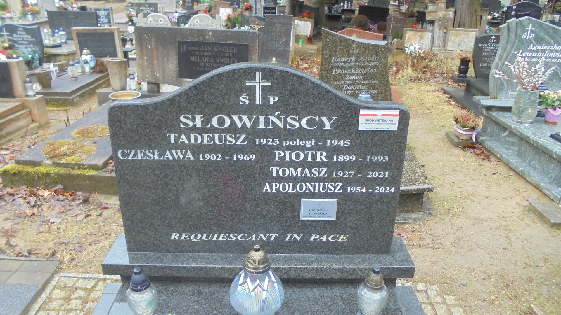 Czesława SŁOWIŃSKA 1902 Gdynia - Grobonet - Wyszukiwarka osób pochowanych