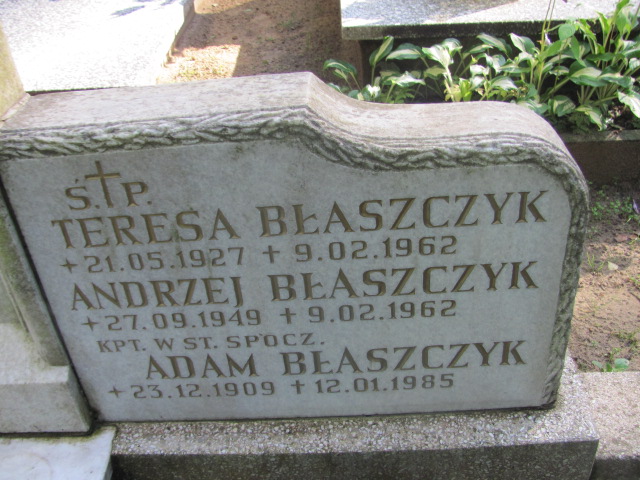 Teresa BŁASZCZYK 1927 Gdynia - Grobonet - Wyszukiwarka osób pochowanych