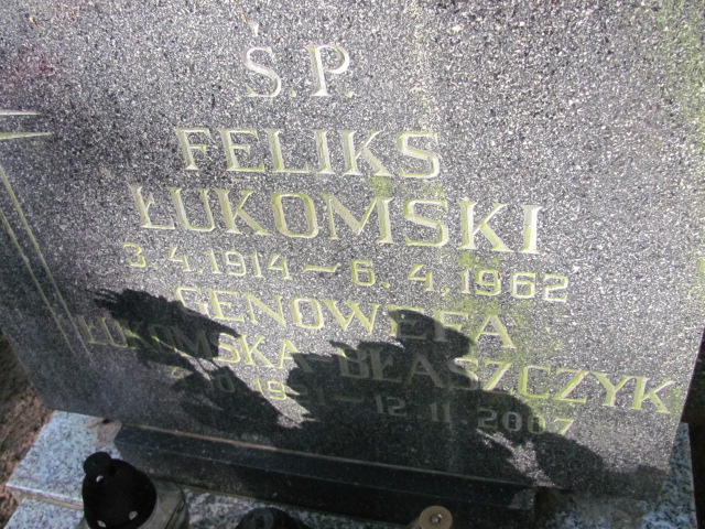 Feliks ŁUKOMSKI 1914 Gdynia - Grobonet - Wyszukiwarka osób pochowanych