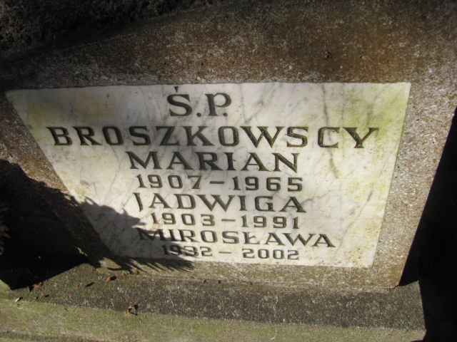 Marian BROSZKOWSKI Gdynia - Grobonet - Wyszukiwarka osób pochowanych