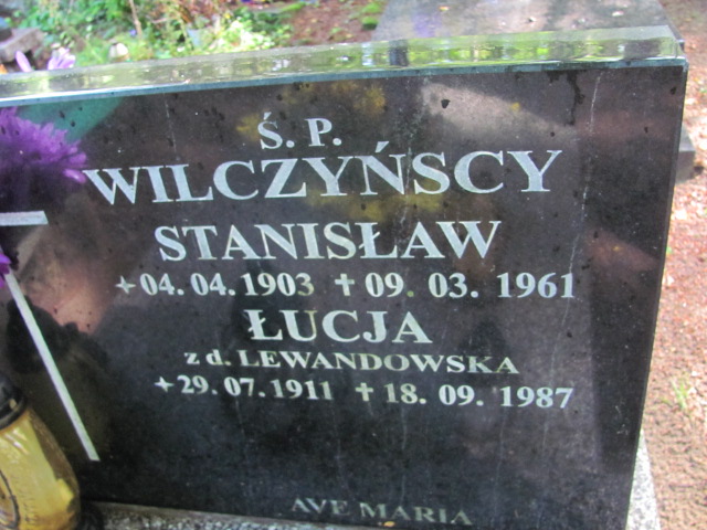 Stanisław WILCZYŃSKI 1903 Gdynia - Grobonet - Wyszukiwarka osób pochowanych