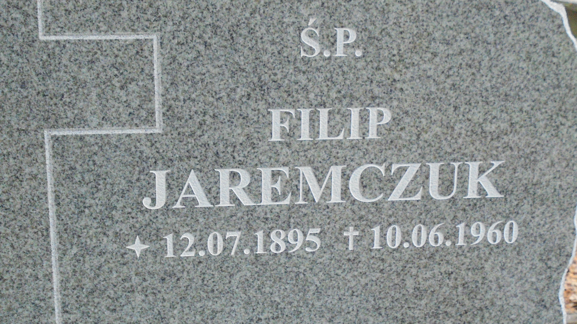 Filip JAREMCZUK Gdynia - Grobonet - Wyszukiwarka osób pochowanych