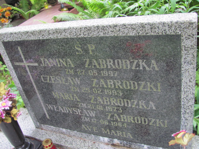 Czesław ZABRODZKI 1913 Gdynia - Grobonet - Wyszukiwarka osób pochowanych