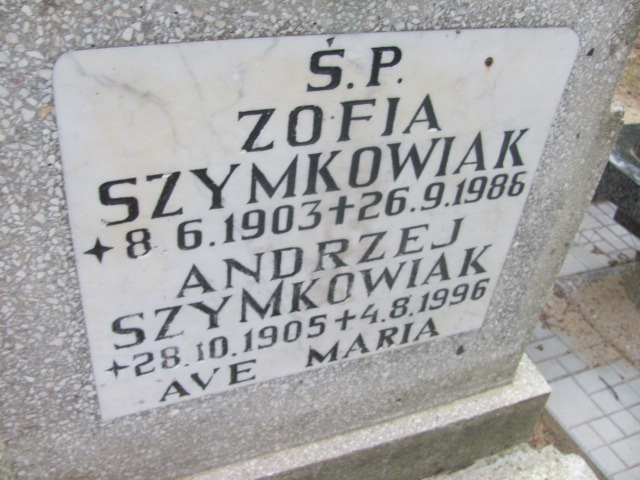 Andrzej SZYMKOWIAK 1905 Gdynia - Grobonet - Wyszukiwarka osób pochowanych